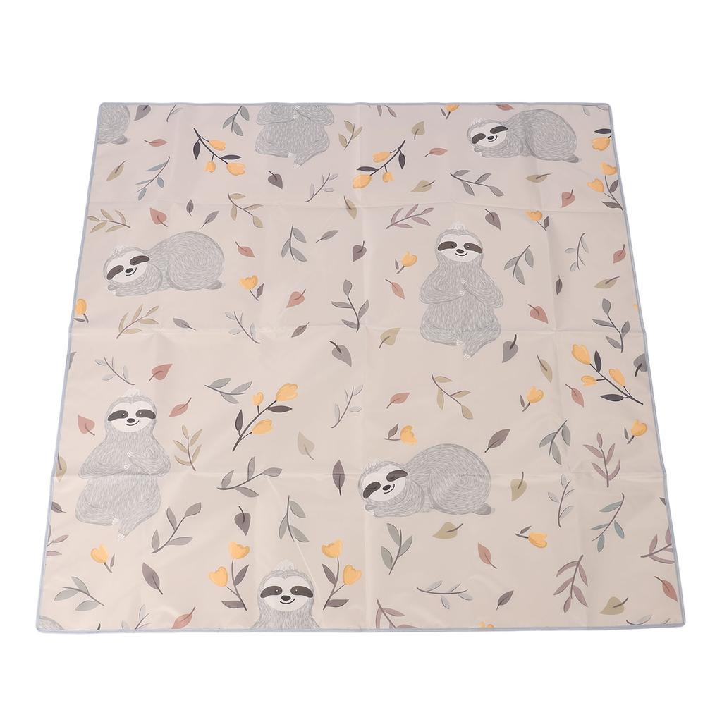 Under High Chair Mat 130x130cm Oxford Cloth Anti Slip Washable Portable Baby Splat Mat for Home Picn