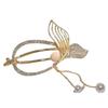 Exquisite Butterfly Flower Tassel Claw Clip with Pearl Pendant