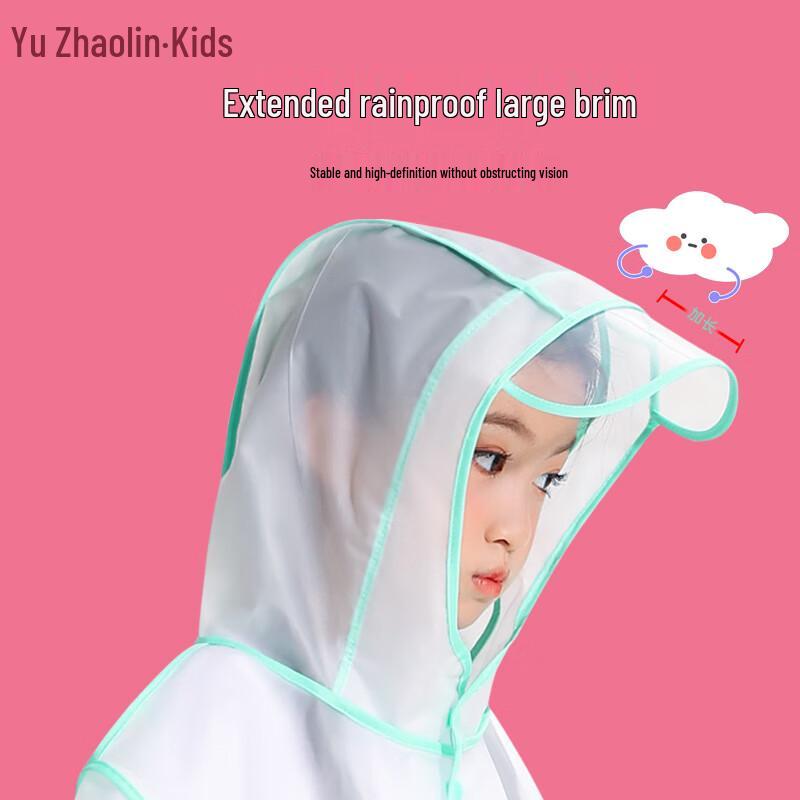 Yuzhaolin Kids Cartoon Rain Poncho XL