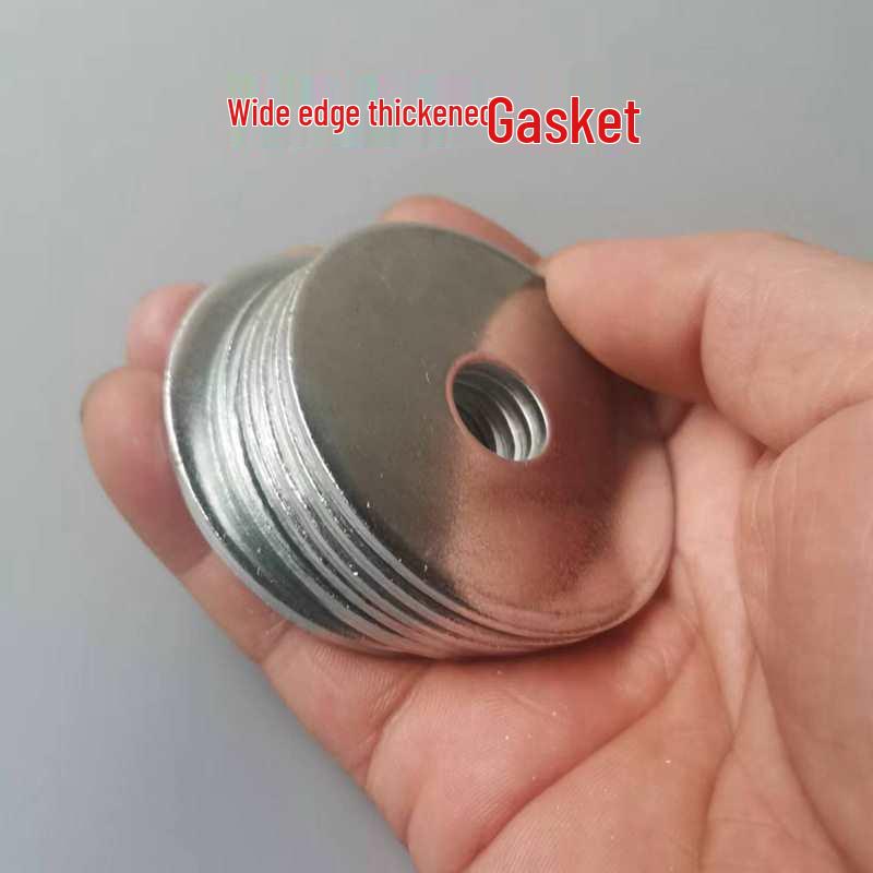 Galvanized Thick Edge Metal Flat Washer 12mm*60mm*3mm, 2 pieces, Round
