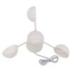 Anemometer Cup Speed Measuring Sensor Cup RJ11 Connector 3 Cups Wind Direction Gauge for Weather