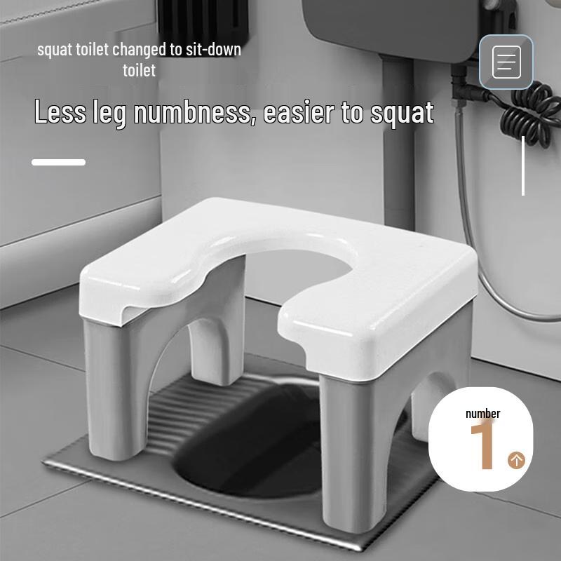 

HOUYA Squat Toilet Converter Commode Chair