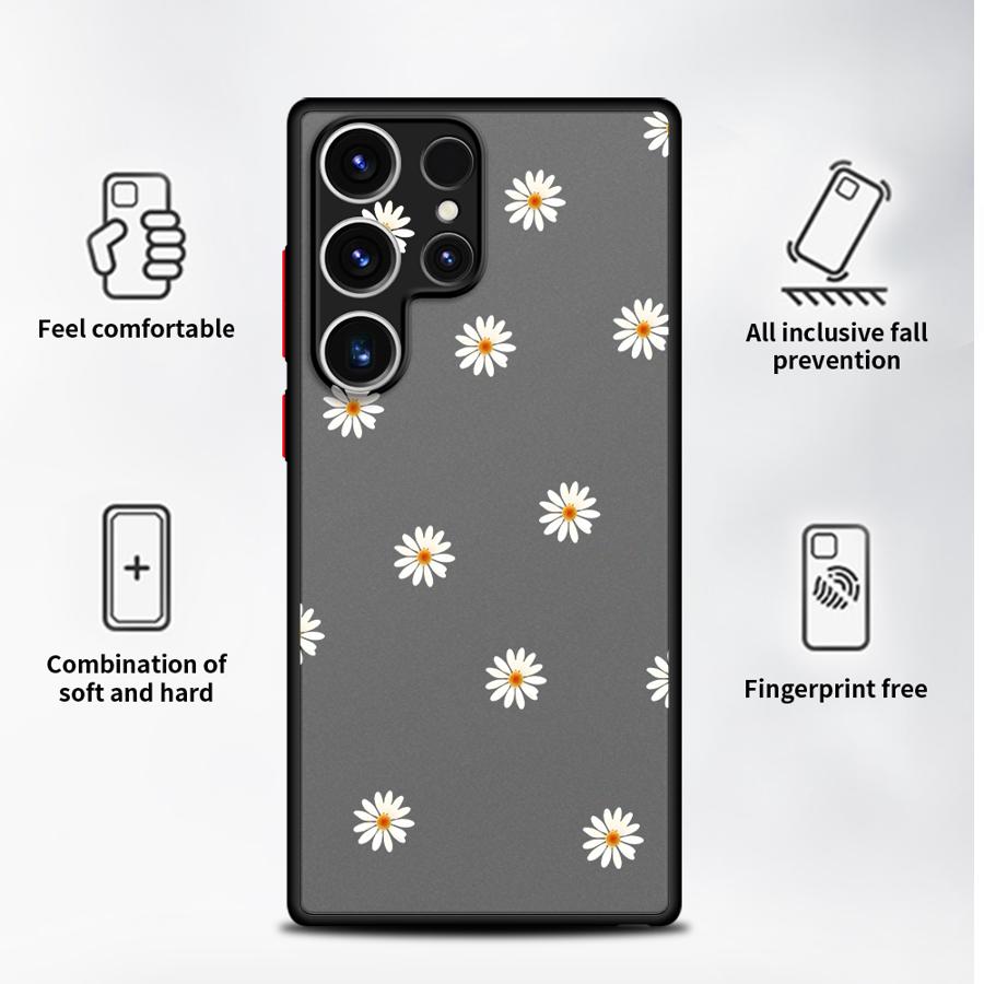 Cute Flower Case for Samsung Galaxy S26 S25 Ultra S21 S23 FE S22 S24 Plus Note 20 Ultra 10+ S20 FE Funda Back Phone Cover