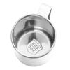 Kaffeebecher 460ml 304 Edelstahl-Innenfutter Auslaufsicher Elegant Tragbarer Becher für Outdoor-Aktivitäten