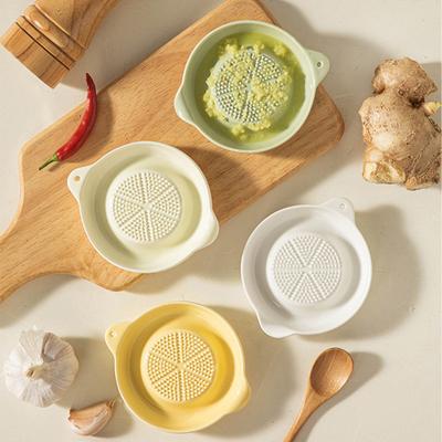 Ceramiczna tarka do czosnku z naturalnym szkliwem, wielofunkcyjna, do mielenia imbiru, można myć w zmywarce, kompaktowe narzędzie kuchenne do przecieru, pasty i soku