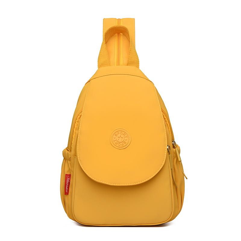 Einfarbiger Rucksack Reise Damen Schultertasche Multifunktionale Sport Brusttasche