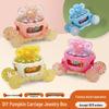 Pumpkin Carriage Playhouse Jewelry Box Set for DIY Bracelets & Beads