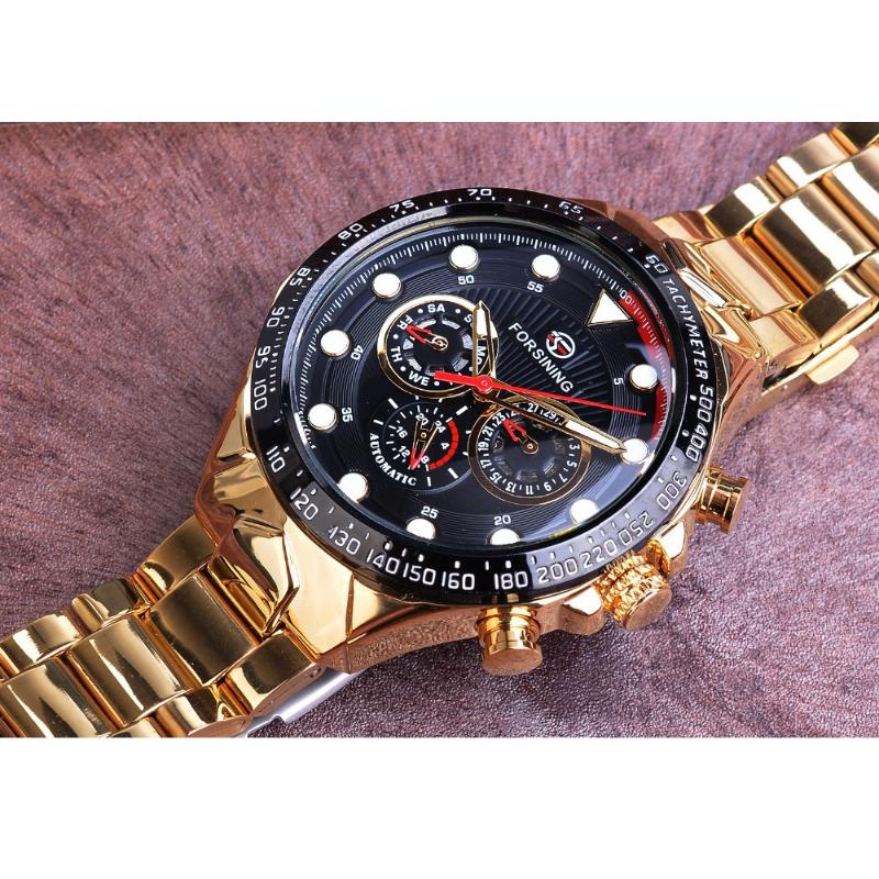 Forsining Zegarek mechaniczny Modny Casual Wielofunkcyjny W pełni automatyczny zegarek mechaniczny