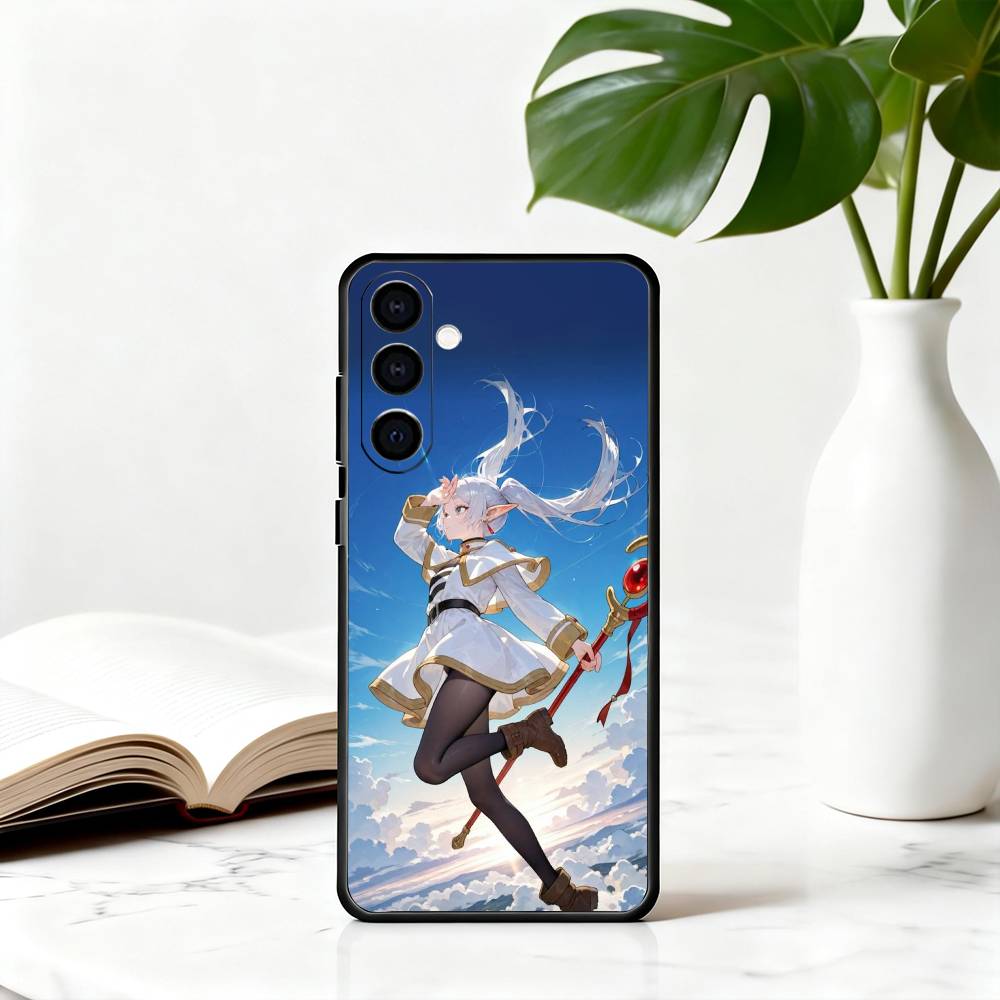 

F-Frieren B-Beyond J-Journeys End Phone Case For Samsung Galaxy A73,A72,A71,A70,A53,A52,A51,Soft Silicone Black Cover Samsung a53 5g