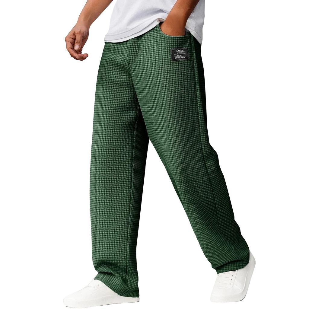 Men's Solid Color Loose Sweatpants Men's Casual Fashion Sweatpants