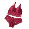 Summer Women's Wireless Lace French Bra & Panty Set – Breathable & Skin-Friendly.