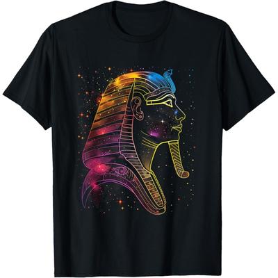 Egypt Ancient Pharaoh In Space Sphinx Egyptian T-Shirt(3)