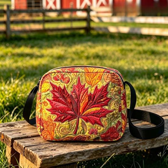 Quilted Crossbody Bag for Women, Adjustable Strap Casual Handbag, Lightweight Portable Travel Purse, Single Shoulder Bag with Zipper