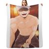 Gojo Satoru Merchandise Throw Blanket Lightweight Warm Blanket for Travel Camping