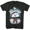 The Real Ghost Busters Cast Slimer Big Stay Puft Marshmallow Man Men T Shirt