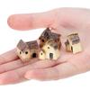 iplusmile 8 Pieces Miniature Houses, Miniature Gardens, Micro Miniature Landscape Decor, Miniature Villas, Terrariums, Miniature Village Houses, DIY