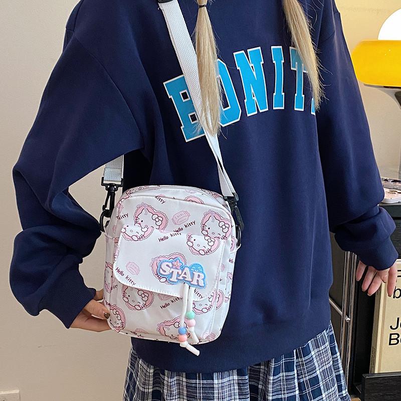 Childrens Cute Cartoon Crossbody Bag With Oxford Fabric For Daily Use