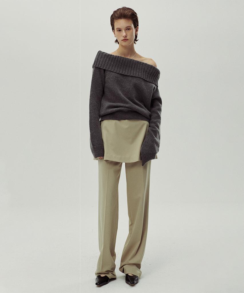 SINOON 2 Way Layered Pants (Light Beige)