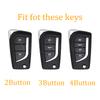 Car Key Fob Car Remote Cover Shell Case 2 3 4 Button For Toyota Hilux Corolla Highlander Rav 4 Yaris Camry Fortuner Protector