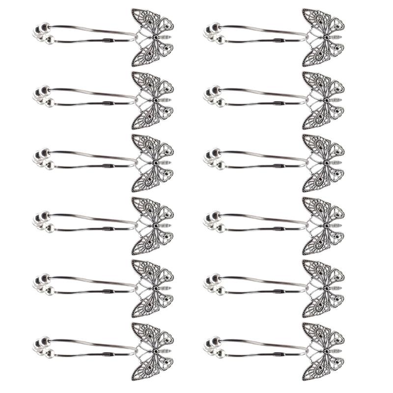 Dekorativer Schmetterling Thema Legierung Vorhanghaken Einfache Montage Badzubehör