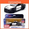 Car Alloy Toy Model 132 Scale Shelby Gt350 Police Car Sound Light Gift Children