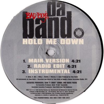 12inch Record DA BAND - Bad Boy This Bad Boy That / Hold Me UNIR211101 Bad Boy Enterta 2003 US Rap & Hip-Hop/R&B Used