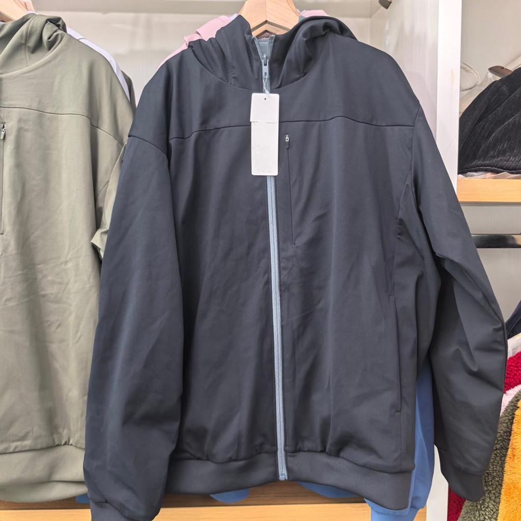 Men's Windproof Fleece Zipper Hooded Cardigan Jacket, Long Sleeve, Autumn/Winter Style 481182.