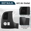 TUCKBOLD Center Dash Outlet for Chevrolet Silverado Durable Black Air Vent 1 Piece A/C 1500, Panel,