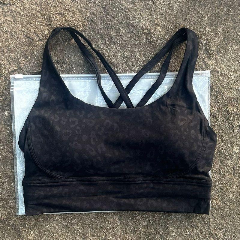 

European and American Orders! Beauty Back Export Yoga Clothes Vest Women s High Strength Bubble Wrap Sports Bra Running Workout Underwear Summer Leopard Print S