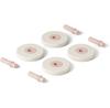 Plastic Constructor Modu Wheels 4 Pcs Sand Grey Soft Rose