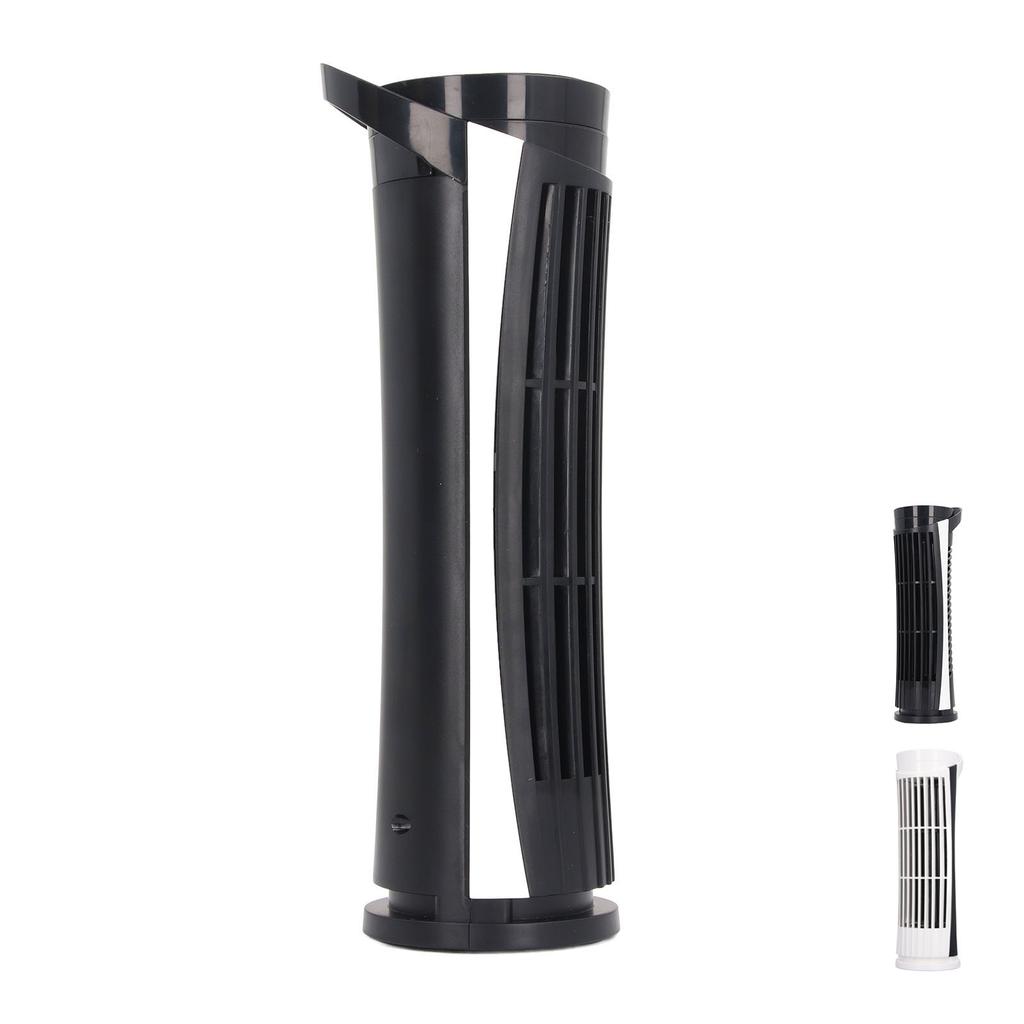 90 Degree Oscillating Fan 2.5W Easy To Clean Low Noise ABS 2 Speed Tower Fan Compact USB 2.0 with Light for