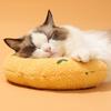 U-Shaped Cat Pillow for Cervical Support Small Soft Plush Sleeping Pad for Kittens Cats Comfortable Cushion for Deep Sleep & Anxiety Relief