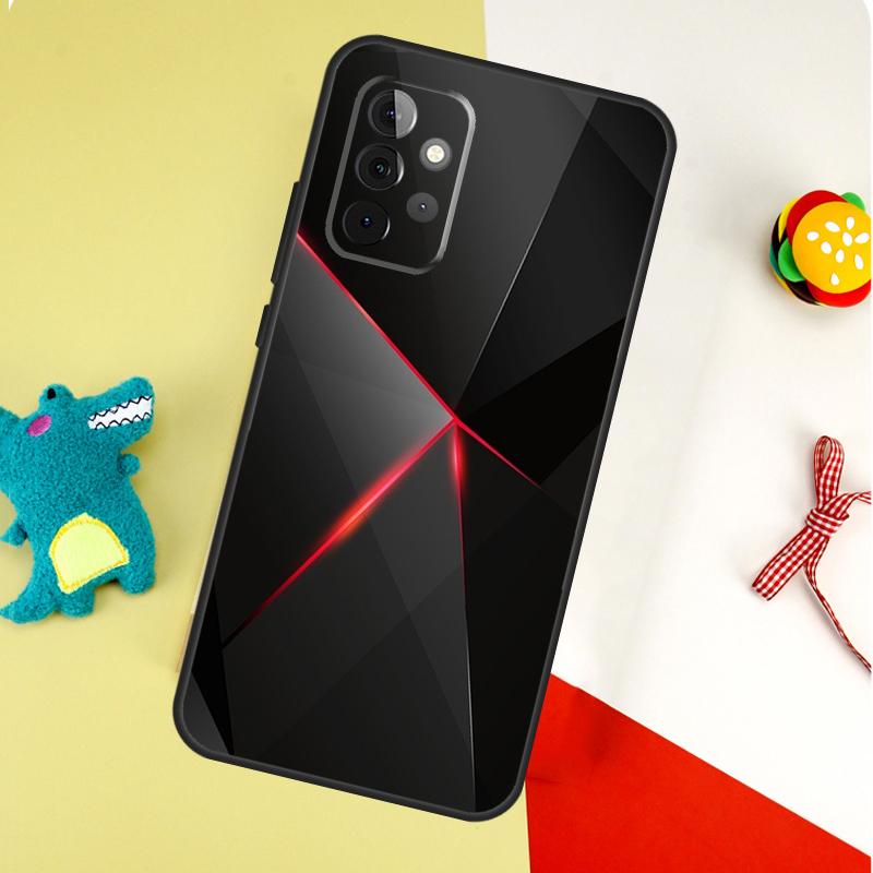 Lines Point Light For Samsung Galaxy A05 A06 A16 A54 A34 A14 A55 A35 A15 A53 A33 A13 A22 A32 A52 Phone Case