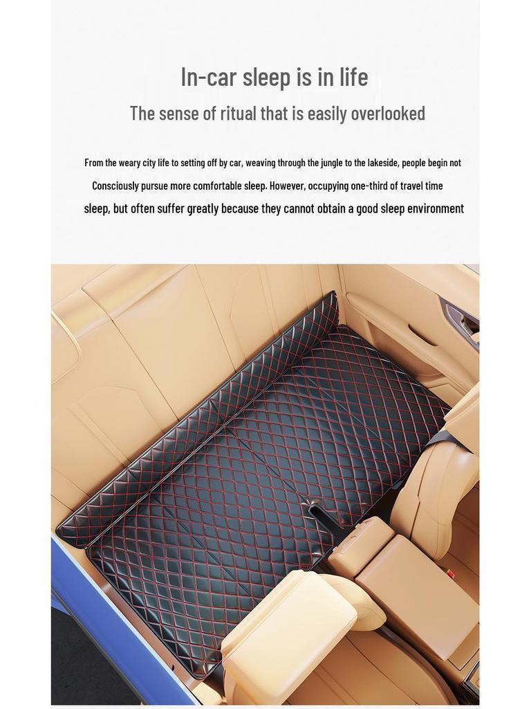Universal Folding Car Mattress for Rear Seat - No Inflation Needed