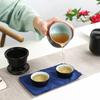 Kung Fu Tea Set One Pot Two Cups Portable Storage Bag Ceramic Teapot