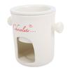 Chocolate Melting Cup Multifunctional Stylish Ceramic Fondue Mug with Fork for Ice Cream Cheese