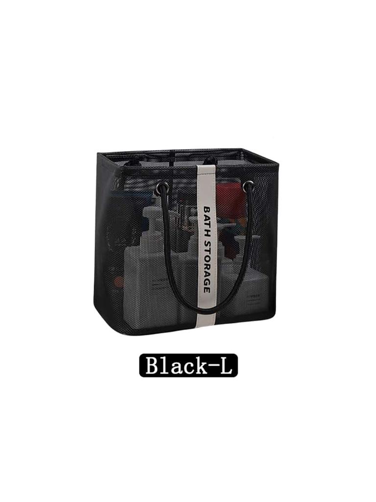 1PC bathroom storage basket, grid draining basket, foldable storage basket, summer swimming clothes storage basket