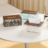 Non-Slip Clear Tissue Box Large Capacity Desktop Tissue Dispenser Elegant Wipes Container  Car