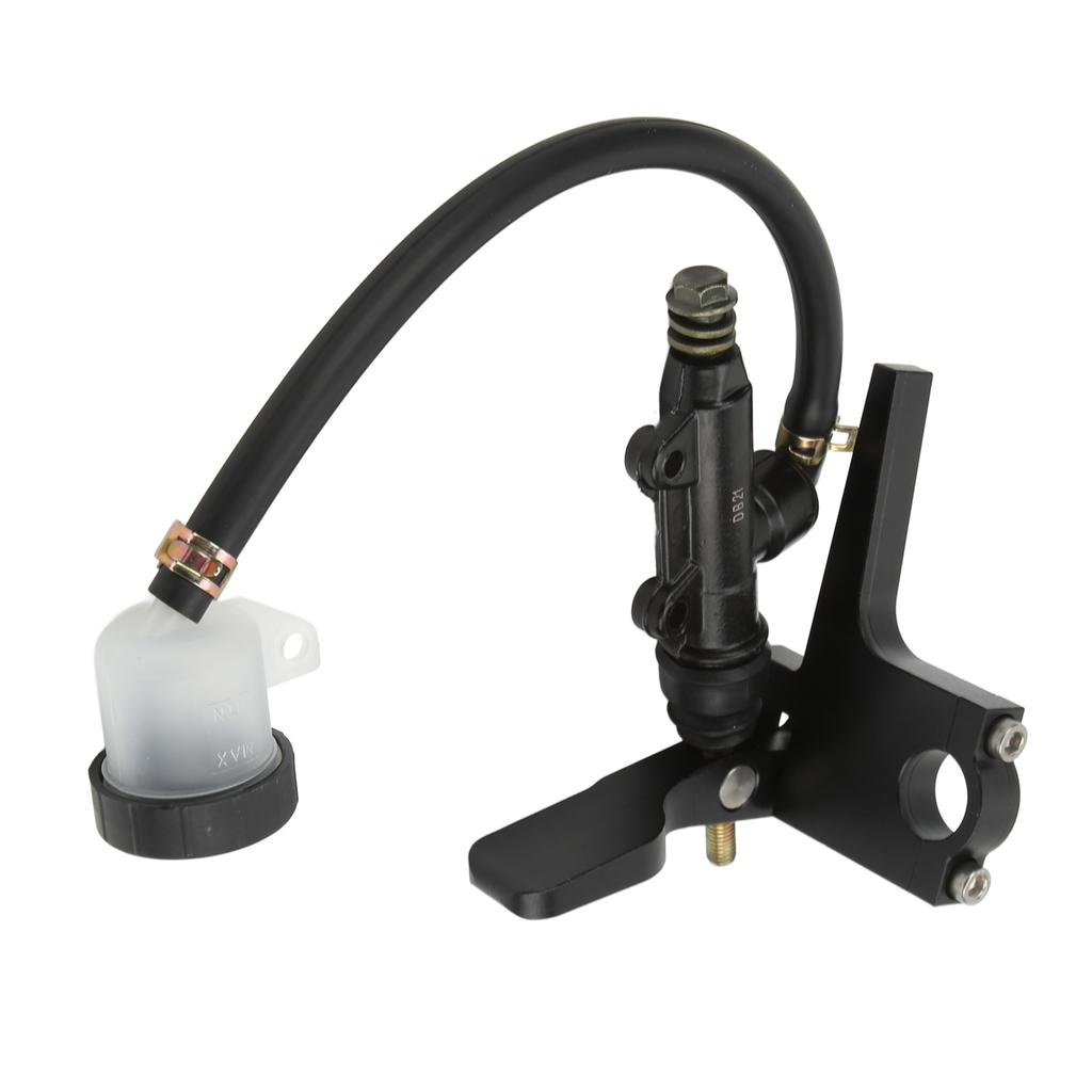 Motorcycle Thumb Brake Master Cylinder Pump Aluminium Alloy Black Universal Modification