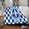 Sport Darmstadt  Flannel Blanket, Soft Polyester, Modern Design, All-Season for Camping, Travel, Gifts for Holidays or Birthdays