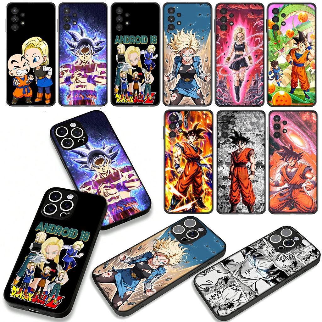 For Motorola Moto G54 G05 G24 G55 G75 G85 G15 G57 G86 Power Edge 50 30 Ultra Fusion Neo Pro Case Android 18 Dragon Gokus Ball