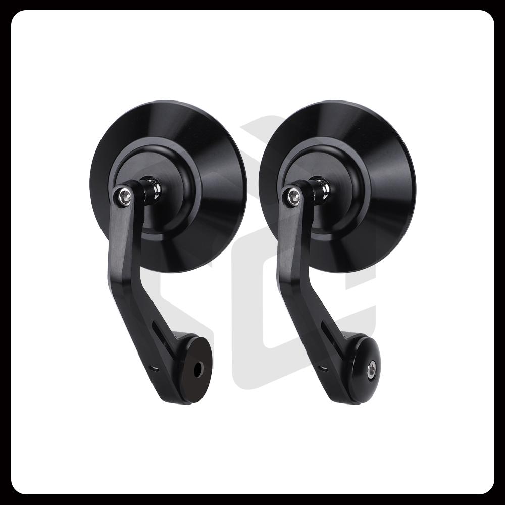 

Retro Round Motorcycle Handlebar End Mirrors Aluminum Alloy for MOTO GUZZI V7 / V9 and Other Versions of The Model Side Mirrors чёрный