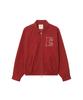 Eeut Washed Cotton Blouson Jacket/Red