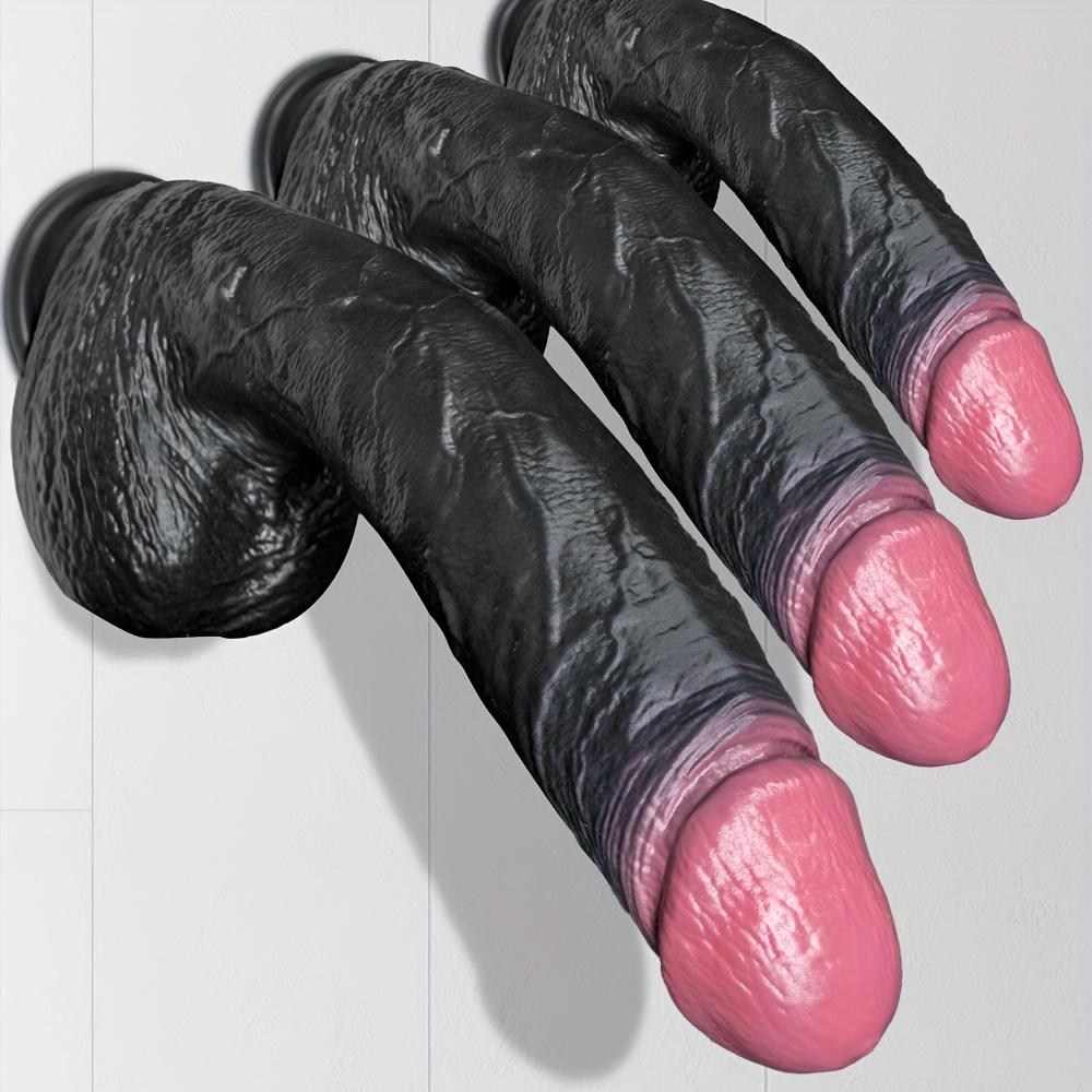 11.82" Ultra-Soft Liquid Silicone Dildo – Realistic Thick Penis with Strong Suction Cup,Hands-Free G-Spot &Anal Stimulation Toy for Women,Men &Couples