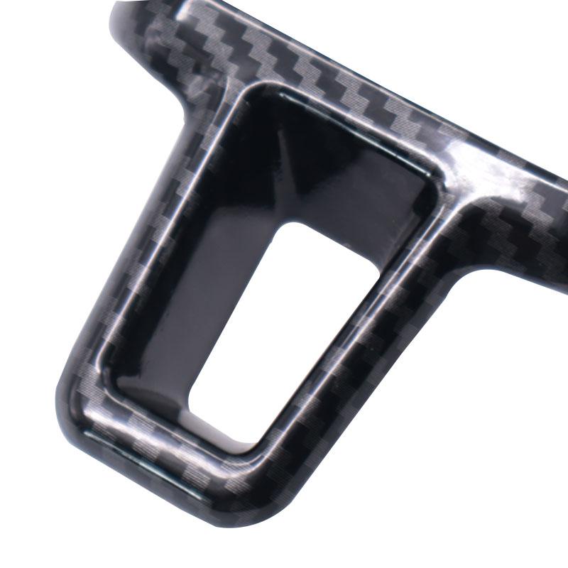 3pcs Car Styling ABS Carbon Fiber Texture Steering Wheel Panel Cover Trim For VW Golf 6 MK6 Bora Eos Polo Jetta Caddy Touran