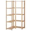 Day and Night - Day and Night Corner Shelf 5 Levels Solid Pine 82.5x82.5x170 Cm