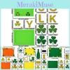 Irisches DIY Buntes Fotorahmen-Set in Orange-, Gelb- und Grüntönen Perfekt für St. Patrick's Day-Feierlichkeiten und Dekoration Zuhause
