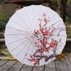 Ancient Lotus Flower Umbrella for Women Hanfu Antique Oil Paper Umbrella Photography Props Dance Performance Parasol