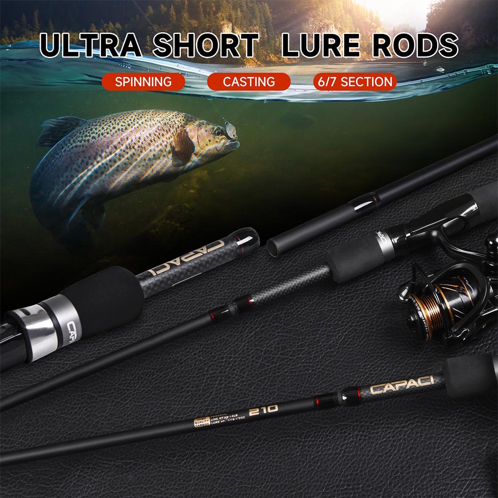 Canna da pesca professionale in carbonio per pesca a spinning ultraleggera 2.1m 2.7m Canna da casting per pesca al black bass e al luccio Accessorio