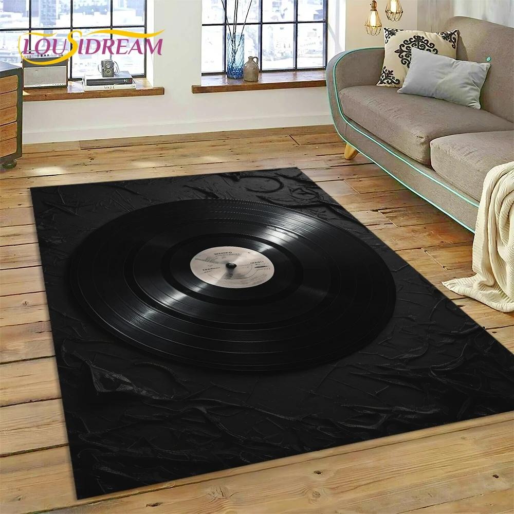 Płyta winylowa Muzyka DJ Ekran taśma Dywan Dywanik do Sypialni Salon Dom Sofa Dekoracja, Dzieci Gra Duża Dekoracja Mata Podłogowa